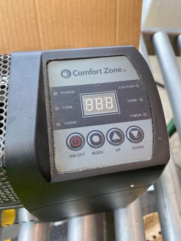 Photo 1 of *See Clerk Notes* Comfort Zone Baseboard Space Heater with Digital Thermostat, Electric, Dent-Proof End Panels, Overheat Protection, Tip-Over Switch, & Stay-Cool Body, Ideal for Home, Bedroom, & Office, 1,500W, CZ650B