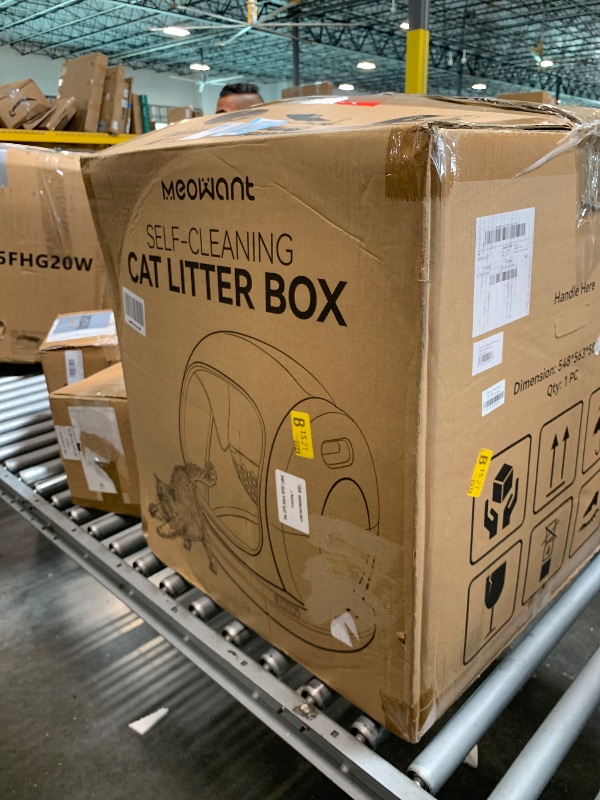 Photo 1 of ***FINAL SALE NO RETURN *** Meowant Self Cleaning Litter Box, Automatic Litter Box Self Cleaning with APP Control, 75L Extra Large Open Low Entry Smart Cats Litter Boxs for Multi-Cat Compatible Senior Cats Large Cats