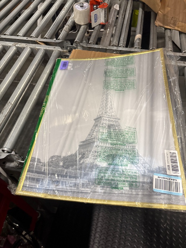 Photo 1 of **** WARPED *** upsimples 18x24 Picture Frame Gold 3 Pack, Scratch-Proof Poster Frames 18 x 24 for Photo Gallery - Slide-In Strips, Horizontal or Vertical Wall Mounting