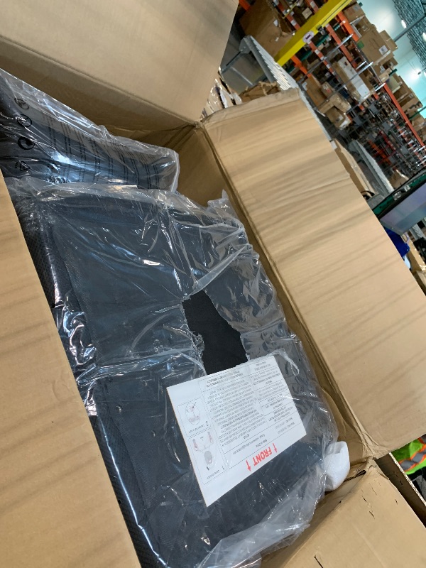 Photo 1 of [Partial Set: Missing Item] COMHOMA Big and Tall Office Chair Heavy Duty Wide Ergonomic Gaming Chair with Deluxe Embossing Designed Leather with Foot Rest,150°Reclining Adjustable Armrests Pocket Spring Back Support and Pillow