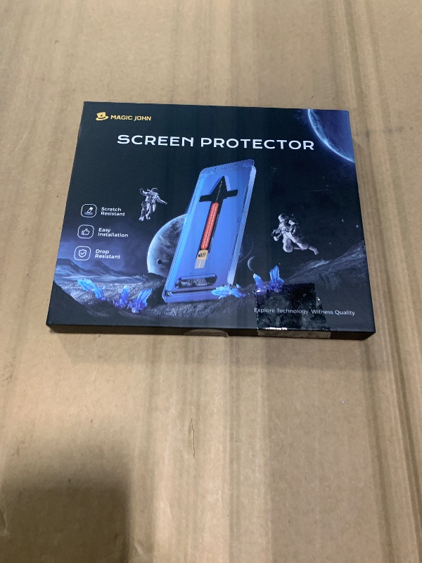Photo 1 of *** 1 PACK *** MAGIC JOHN 2 PACK for iPhone 17(6.3") Eye Protection Screen Protector, HD Clear, Auto Dust-Elimination, 9H Tempered Glass & Scratch Resistance, Full Edge Coverage
