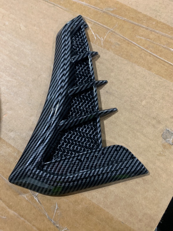 Photo 1 of **SIMILAR TO**Air Flow Intake Hole Grille ?Universal Car Fender Side Vents, Side Marker Air Wing Vent Trim Cover ? Fender Decorative Spoiler Sticking Firmly to the Smooth and Clean Plane(Carbon Fiber Black)