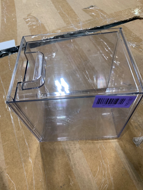 Photo 1 of **SIMILAR PRODUCT**Amazon Basics Stackable Plastic Storage Makeup Organizer Drawers, Clear, 6.0" x 7.4" x 7.7", 4 Pack