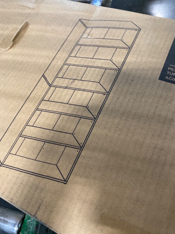View 2 of ***Parts only*** VASAGLE 6-Tier Bookshelf - Natural Walnut