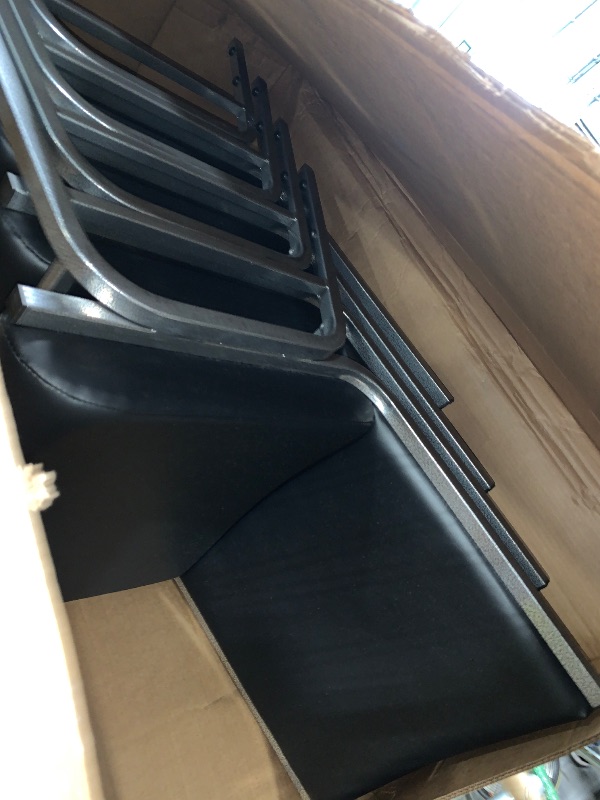Photo 1 of ****SIMILAR ITEM*** Flash Furniture 4 Pack HERCULES Series 950 lb. Rated Black Fabric Bariatric Medical Reception Chair
