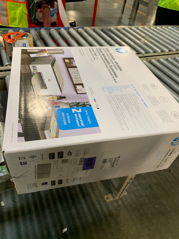 Photo 1 of ***BROKEN, SOLD FOR PARTS*** HP Smart Tank 5000 Wireless All-in-One Ink Tank Printer, Scanner, Copier with 2 Years of Ink Included, Best-for-Home, Cartridge-Free, Refillable and AI-Enabled. (5D1B6A)