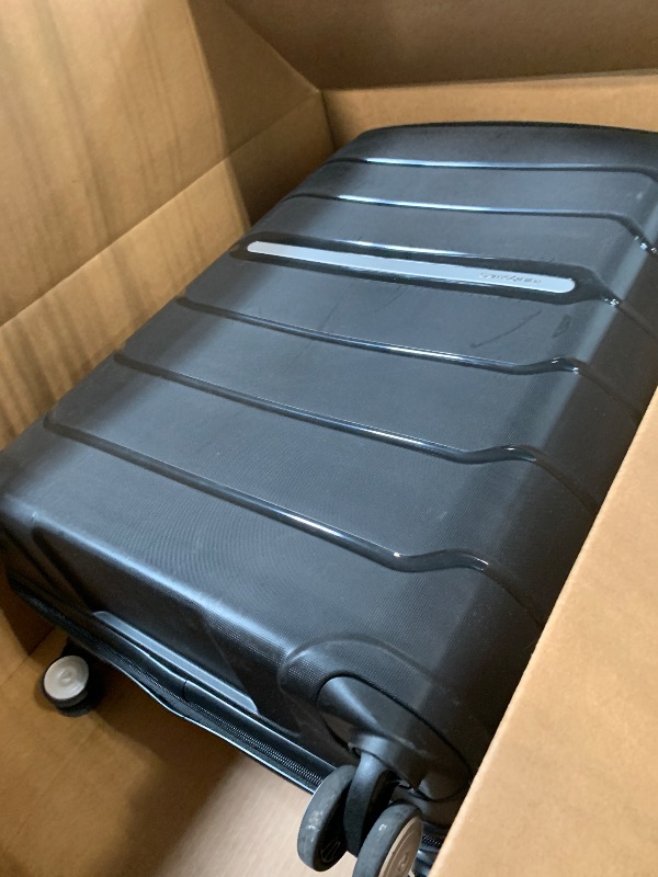 Photo 1 of ***LOCKED*** Samsonite Freeform Large Checked Luggage with Dual 360° Spinner Wheels - TSA Lock, Airline-Approved - Lightweight Durable Polypropylene Expandable Hardshell - Black