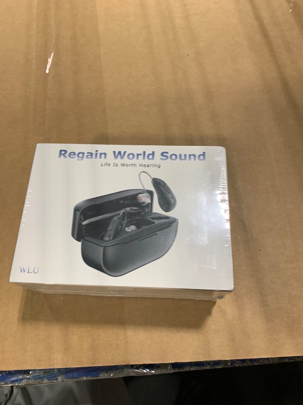 Photo 1 of ***FACTORY SEALED*** Hearing Aids Rechargeable Hearing Aids for Seniors with Moderate Hearing Loss, Hearing Amplifiers for Seniors with Noise Cancellation and Volume Control, Clear Sound Hearing Amplifiers, Black