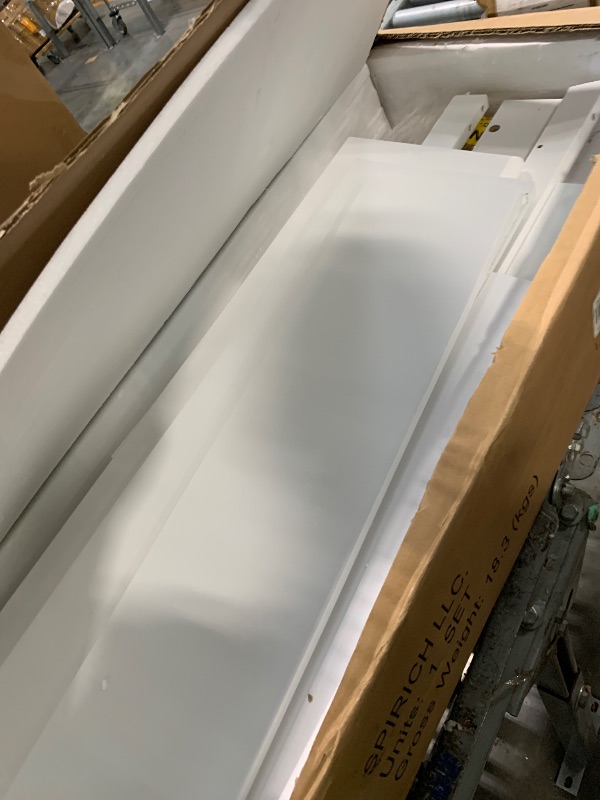 Photo 1 of ***PARTIAL SET*** UTEX Over The Toilet Storage Cabinet, Over Toilet Bathroom Organizer with Adjustable Shelves and Double Doors, White