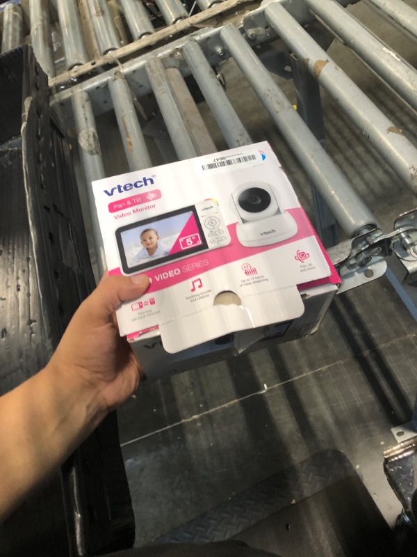 Photo 1 of ***BROKEN, SOLD FOR PARTS*** VTech Baby Monitor No WiFi, 5" Screen & Remote Pan-Tilt-Zoom for Newborns – Hack-Proof, 17Hr Battery, 1000ft Range, Auto Night Vision, Temperature Sensor, Two-Way Talk | VM924