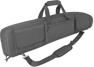 Photo 1 of !!BLACKDULCE DOM Double Rifle Case 36 38 42 44 48 inch, Tactical Backpack for Range & Hunting, Soft Gun Bag with Movable Divider, Multiple Magazine & Accessory Pouches