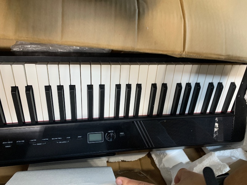 Photo 1 of ***UPDATED 7/25*** MOSEN Beginner Digital Piano 88 Keys Weighted, Portable Electric Piano Set with Full Size Keyboard, Triple Sustain Pedal, Stable Dual X Stand, USB-MIDI, Keyboard Stickers, for Beginners Adults