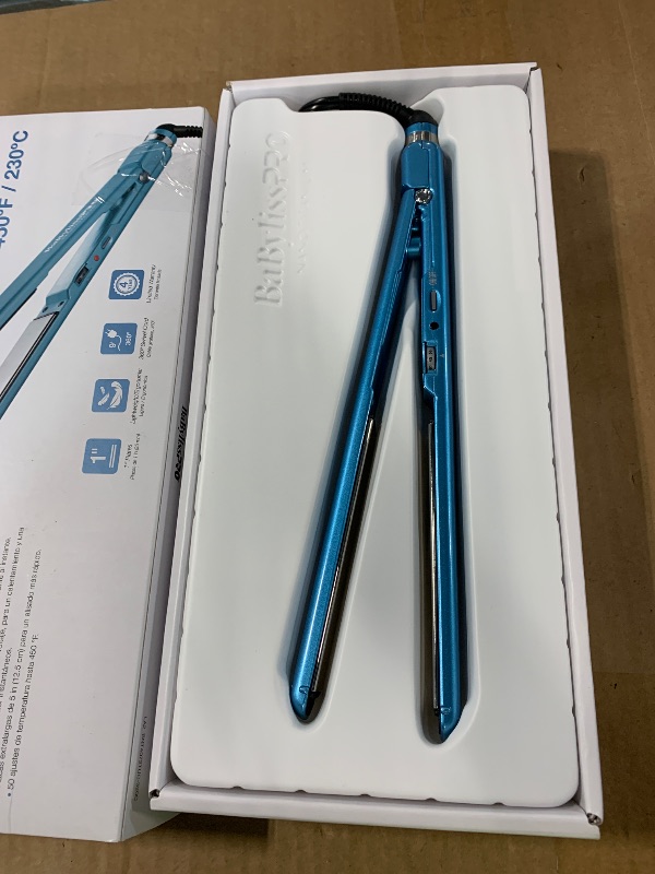 Photo 1 of *** DAMAGE TO THE BOX *** BaBylissPRO Titanium Flat Iron Hair Straightener