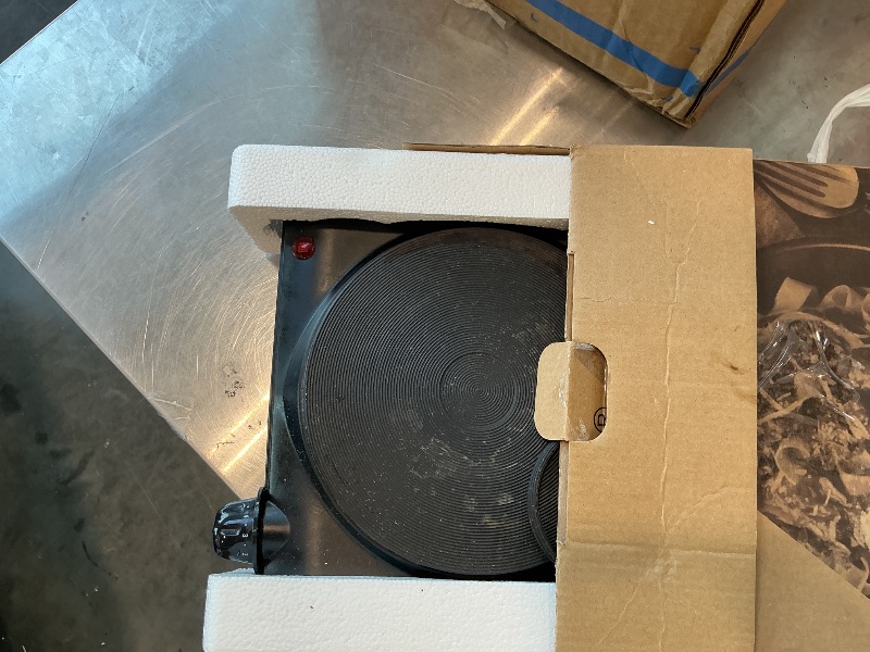 Photo 1 of ** USED *** Elite Gourmet Countertop Electric Burner, 1000W Cast Iron Hot Plate, 7 Heat Settings, Portable Cooktop for RV, Dorm, Office & Small Kitchens, Road-Ready & Compact