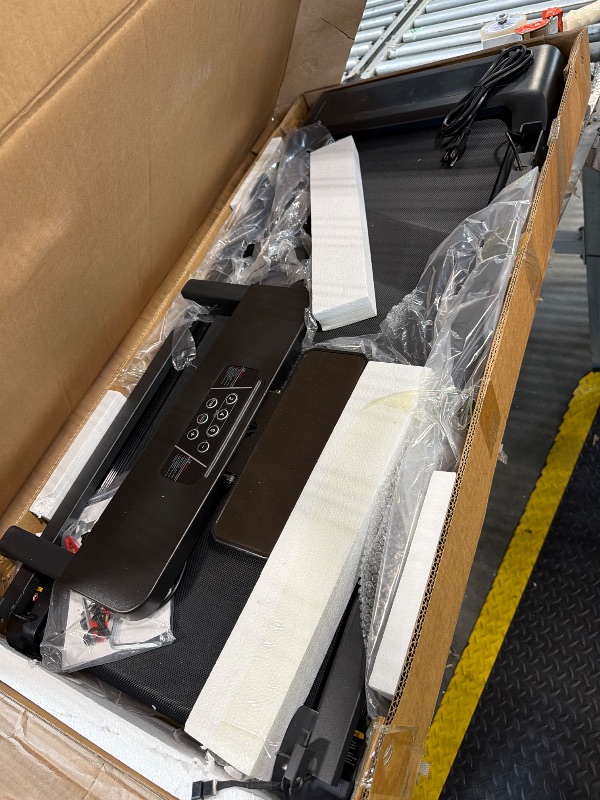 Photo 1 of **UPDATED 7/19*** Walking Pad Treadmill with Handle Bar, Compact Portable Treadmills for Home Small, Electric Walking Pads with Handles, 3.5HP Quiet and LED Display, 400 LBS Capacity