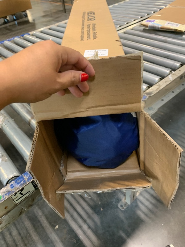 Photo 1 of ****CHECKED  7/10 - AS IS/NO RETURNS - SALE FINAL - FOR PARTS ONLY****VEVOR Beach Cabana, 8 x 8 ft Beach Canopy with Side Wall, UPF 50+ Protection Easy Setup Cabana Tent with Sand Pockets, Adjustable Height Portable Shade Sun Shelter Umbrella for Family, 