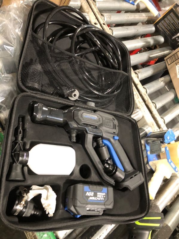 Photo 1 of ** USD** 20V Cordless Pressure Washer Brushless Portable Power Washer with 4.0Ah Battery, 3 Speeds & 23Ft Hose, Battery Powered Car Washer Gun for Fence, Patio, Garden