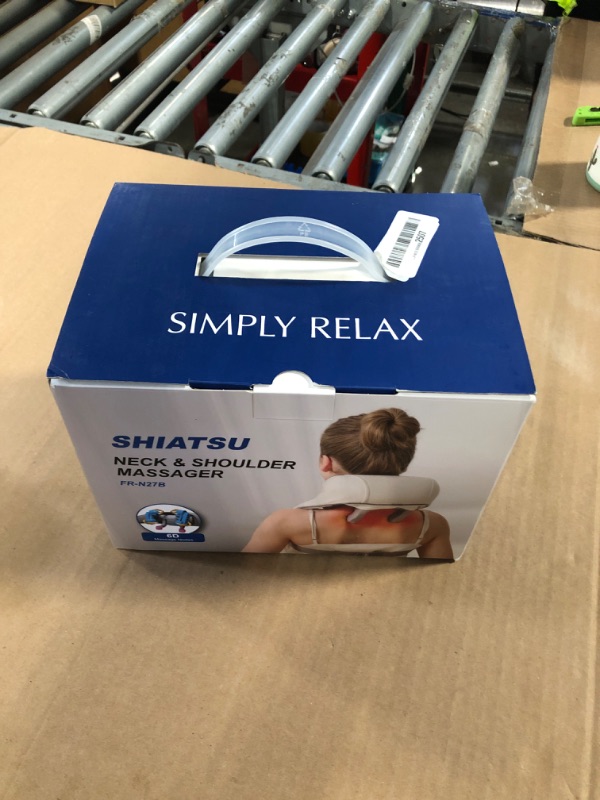 Photo 1 of ** NOT CHARGING *****07/25 SOLD FOR PARTS // FINAL SALE ***PERLEVI Cordless Shiatsu Neck and Shoulder Massager with Heat – 6D Kneading Massage, Deep Tissue Pain Relief for Trapezius, Rechargeable, Brushless Motor