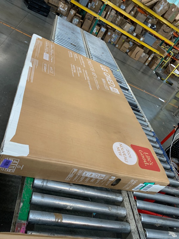 Photo 1 of [NONFUNCTIONAL MAJOR DAMAGE] LG Amazon Exclusive 65-Inch Class QNED AI 4K QNED73 Series Mini LED Smart TV w/AI Sound Pro, HDR10, AI 4K Super Upscaling, Filmmaker Mode, Wow Orchestra, Compatible with Alexa (65QNED73BUA, 2026)