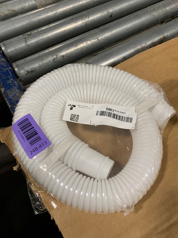 Photo 1 of 1-1/4 Inch x 3ft Replacement Pool Hose for Summer Waves Pool Skimmer, Pool Pump, Pool Filter, Swimming Pool Return Suction Hose (1 pack)