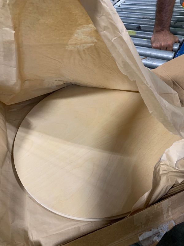 View 3 of 10-Pack of 18” Birch Wood Rounds — 1/4” Thick | Perfect for DIY Crafts, Door Hangers, Sign Making