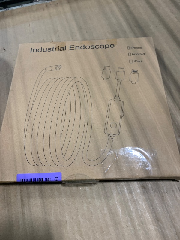 Photo 1 of [Dual-Lens] Endoscope Camera with Light,1920P HD Borescope with 8+1 Adjustable LED Lights, IP67 Waterproof Endoscope with Semi-Rigid Snake Cable, Inspection Borescope for iOS and Android-16.4ft