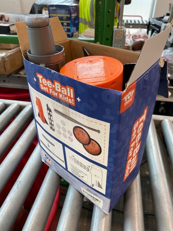 Photo 1 of [USED & DIRTY] TOY Life Baseball Pitching Machine for Kids Training Tball Set– Toddler Pitching Machine Auto Launcher with 7 Balls, Bat & Sticky Gloves | Pop and Pitch Baseball Toy for Boys & Girls Ages 5-12