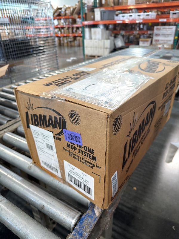 Photo 1 of ** USED *** MISSING A MOPE HEAD** Libman Tornado Spin Mop System and 1 Refill, Mop and Bucket with Wringer Set for Hardwood Floor Cleaning, 2 Total Heads Included