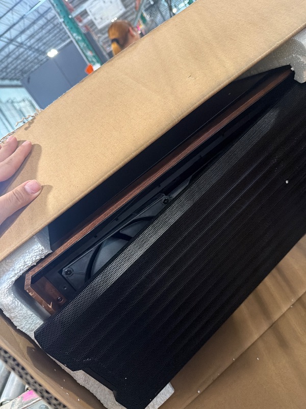 Photo 1 of ***MINOR DENTS*** Lian Li LANCOOL 217 Genuine Walnut Wood Computer Case, Mid-Tower ATX PC Case with 5 Pre-Installed PWM Fans 2x170mm, 2x120mm & 1x140mm, Flexible PSU & Cable Installation - Black (LAN217X)