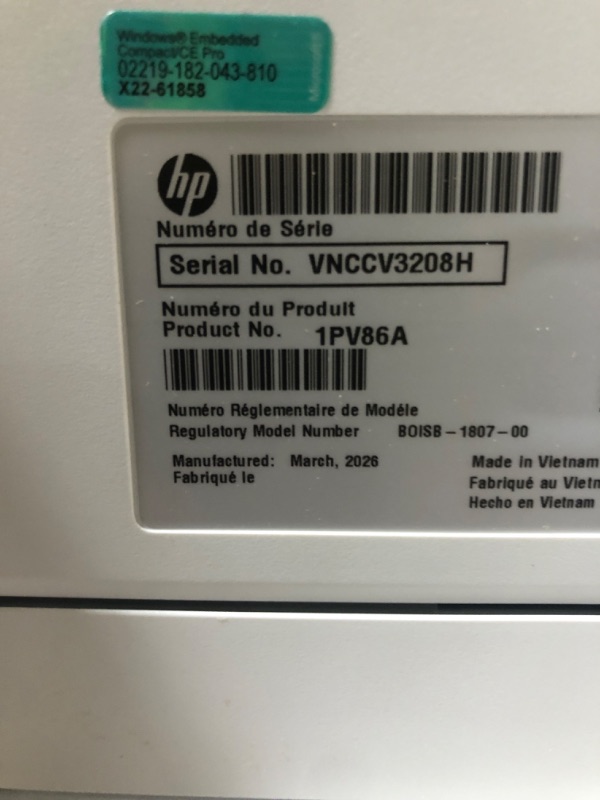 Photo 1 of *** MISSING POWER CORD ***  BACK OPENING OFF TRACK  **** HP LaserJet Enterprise M507n Monochrome Printer with Built-in Ethernet (1PV86A)