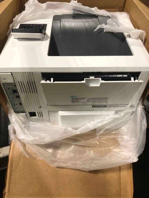 Photo 1 of *** MISSING POWER CORD ***  BACK OPENING OFF TRACK  **** HP LaserJet Enterprise M507n Monochrome Printer with Built-in Ethernet (1PV86A)