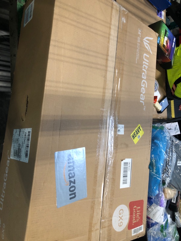 Photo 1 of ****CHECKED 7/11 - AS IS/NO RETURNS - SALE FINAL - FOR PARTS ONLY****LG 34GX900A-B 34-Inch Ultragear WQHD (3440 x 1440) OLED Curved Gaming Monitor, 240Hz, 0.03ms, NVIDIA G-Sync, VESA DisplayHDR True Black 400, HDMI 2.1, DisplayPort, USB Type-C PD 65W, Bl