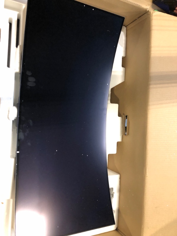 Photo 1 of ****CHECKED 7/11 - AS IS/NO RETURNS - SALE FINAL - FOR PARTS ONLY****LG 34GX900A-B 34-Inch Ultragear WQHD (3440 x 1440) OLED Curved Gaming Monitor, 240Hz, 0.03ms, NVIDIA G-Sync, VESA DisplayHDR True Black 400, HDMI 2.1, DisplayPort, USB Type-C PD 65W, Bl