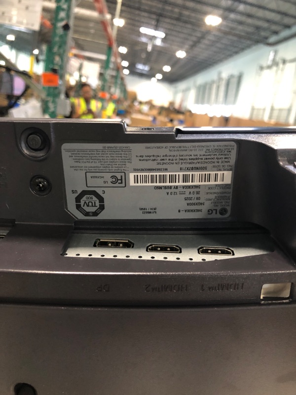 Photo 1 of ****CHECKED 7/11 - AS IS/NO RETURNS - SALE FINAL - FOR PARTS ONLY****LG 34GX900A-B 34-Inch Ultragear WQHD (3440 x 1440) OLED Curved Gaming Monitor, 240Hz, 0.03ms, NVIDIA G-Sync, VESA DisplayHDR True Black 400, HDMI 2.1, DisplayPort, USB Type-C PD 65W, Bl