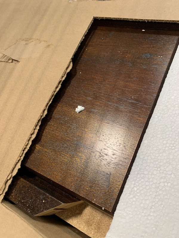 Photo 1 of ****CHECKED 7/19/25 - SOLD AS IS/ NO RETURNS - SALE FINAL - FOR PARTS ONLY****Sauder Harbor View Home Office Computer Desk with Hutch, Keyboard Tray, in Curado Cherry finish