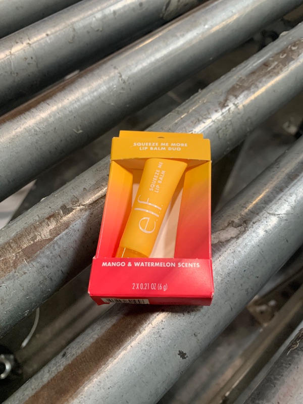 View 2 of ***ONLY ONE LIP BALM*** e.l.f. Squeeze Me More Lip Balm Duo, Moisturizing Balm For A Sheer Tint Of Color, Made With Hyaluronic Acid, Vegan & Cruelty-Free, Mango & Watermelon