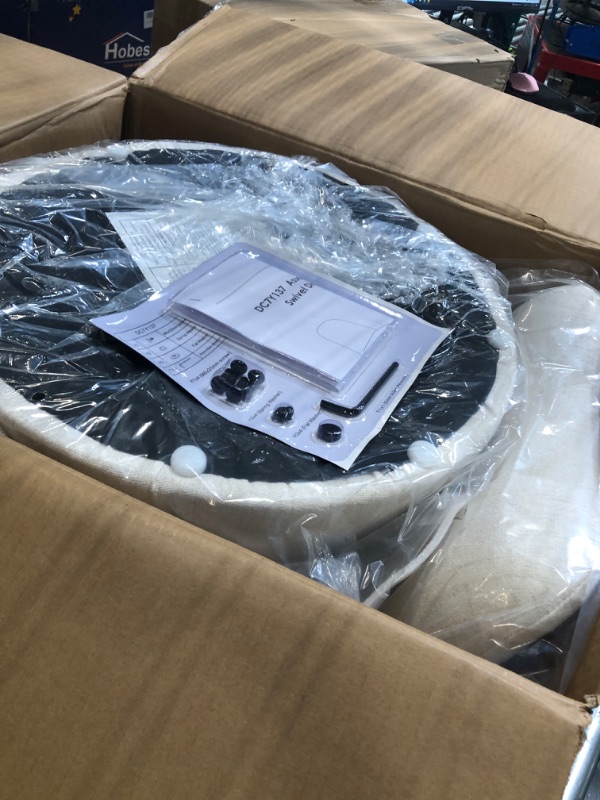 Photo 1 of ****CHECKED 7/10 - AS IS/NO RETURNS - SALE FINAL - FOR PARTS ONLY****KISLOT Swivel Dining Chairs set of 1, Modern Upholstered Dining Chair Mid Century Kitchen Chairs with High Back, 360 Degree Rotating Vanity Chair for Dining Room, Bedroom, Farmhouse, Be
