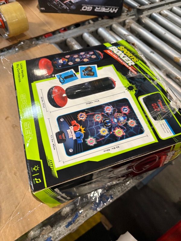 Photo 1 of *** MISSING STOPPER*** Smart Electronic Punching Bag for Kids,Boxing Set with Scoring,Lights,Music,4 Game Modes-Challenge,Memory,Inflatable Boxing Bag with Gloves,Interactive Gifts Toys for 4-12 Years Old Boys Girls