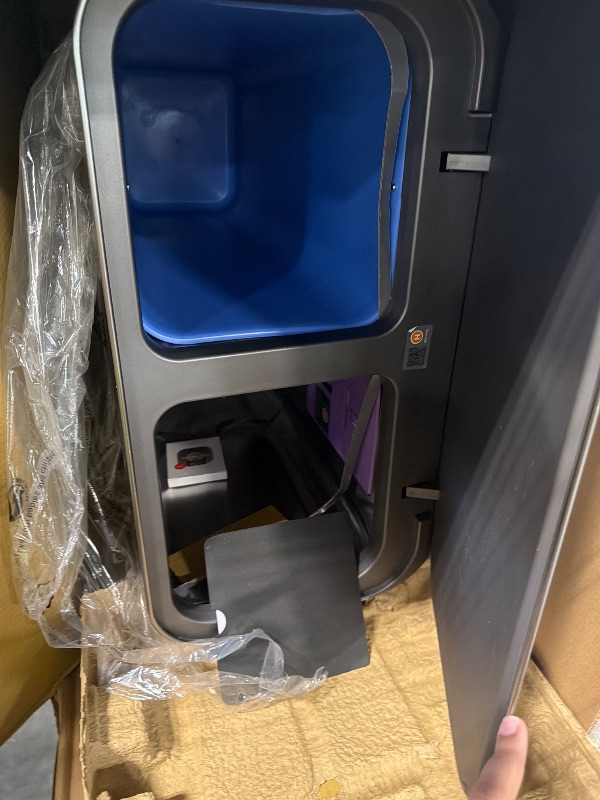 Photo 1 of ****CHECKED  7/10 - AS IS/NO RETURNS - SALE FINAL - FOR PARTS ONLY****simplehuman Step Recycler, 58L / 15.3 Gallon Dual Compartment Kitchen Trash Can, 150,000-Step Pedal, Lid Shox® Technology, Liner Rim System, Liner Pocket®, Brushed Stainless Steel with 