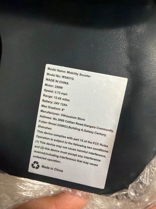 Photo 1 of ****New***2026 New 4-Wheel Foldable Electric Mobility Scooter, Heavy Duty Portable Travel Scooter with NFC Keyless Unlock, 15 Miles Long Range, Removable Battery, Digital Display, 300 Lbs Weight Capacity, Black