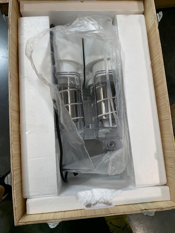 Photo 1 of ****Factory-sealed; opened only for the photo.**** Commercial Slushy Machine, 4Lx2 Double Tank Margarita Machine, Stainless Steel High-Speed Self-Cleaning Frozen Drink Slushie Machine for Bars Restaurants Cafe Home Use