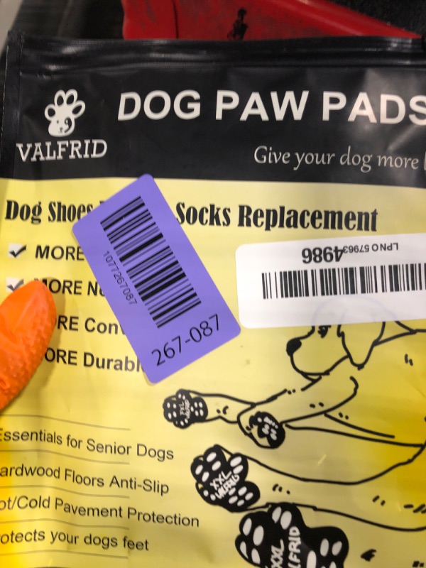 Photo 1 of ?VALFRID Dog Paw Pads for Dogs Traction,Toe Grips for Senior Dogs,Paw Stickers Strong Adhesive,Provides Traction on Slippery Hardwood Floor Multicolor M 48 Pieces