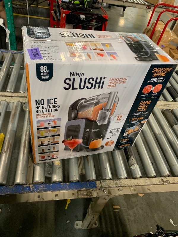 Photo 1 of ***BROKEN, SOLD FOR PARTS*** Ninja SLUSHi Frozen Drink & Slushie Machine with RapidChill Technology | 88 oz. Easy Fill Vessel | 5 Preset Programs | Make Margaritas, Frappés, & More | With Dishwasher Safe Parts | Black | FS301