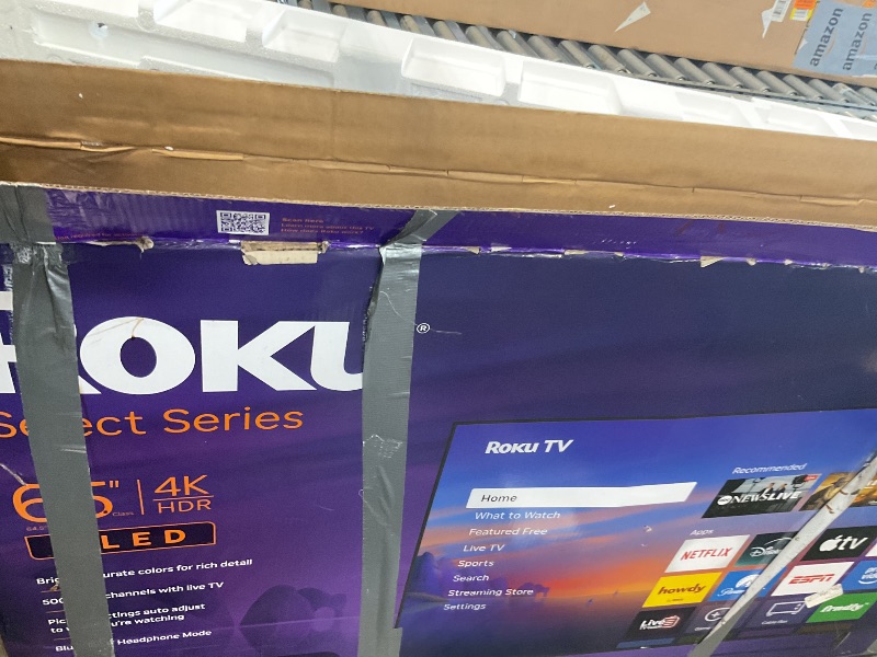 Photo 1 of ***FINAL SALE NO RETURN***PARTS***Roku 65-Inch Smart TV 2026 – Select Series, 4K QLED TV TV