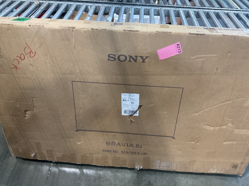 Photo 1 of [TV has bad Panel] Sony 65 Inch BRAVIA 8 II QD OLED 4K HDR Smart Google TV (K-65XR80M2)