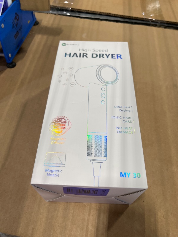 Photo 1 of (OUTLET)slopehill 110,000 RPM Professional Hair Dryer - 0.8lb Ultra-Lightweight, 2 Billion Ion Technology for 98% Frizz Reduction, AI Smart-Temp Control, Magnetic Attachments for All Hair Types (Pink)