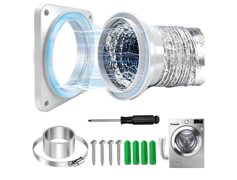 Photo 1 of ***SIMILAR IMAGEN*** Magnetic Dryer Vent Coupling Connector Kit, Suitable for Confined Paces Magnetic Dryer Vent, Easy to Clean,Lint Quick Connect Including a 6FT Hose and 4" Clamp