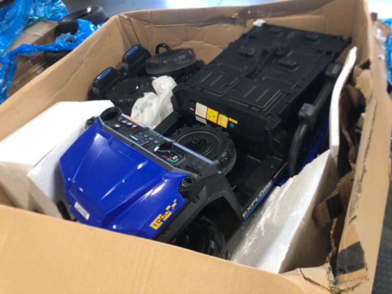 Photo 1 of **Missing Parts**24V Electric Ride-on Dump Truck for Kids, 4WD Ride-On Car for Kids, 2-Seater UTV with Remote Control, Off-Road Electric Vehicle for Boys & Girls Outdoor Play