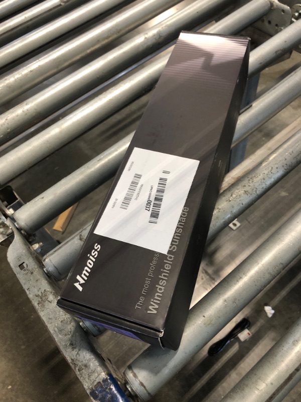 Photo 1 of [Upgraded] Nmoiss Windshield Sun Shade Umbrella - [Vinyl Coating Heat Shield] Protect Car from Sun Rays & Heat Damage Keep Cool and Protect Interior, Spring Structure Edge Medium 56" L x 31" W