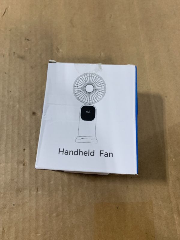 Photo 1 of ***STOCK PHOTO IS A DIFFERENT COLOR*** GOCKERA Portable Fan, 4200mAh Battery Operated Fan, 5 Speeds&Digital Display, Makeup Fans for Women with Base, 180°Foldable 3in1 Handheld/Neck/Desk Fan for Outdoor Indoor,Ultra Quiet (Pink)